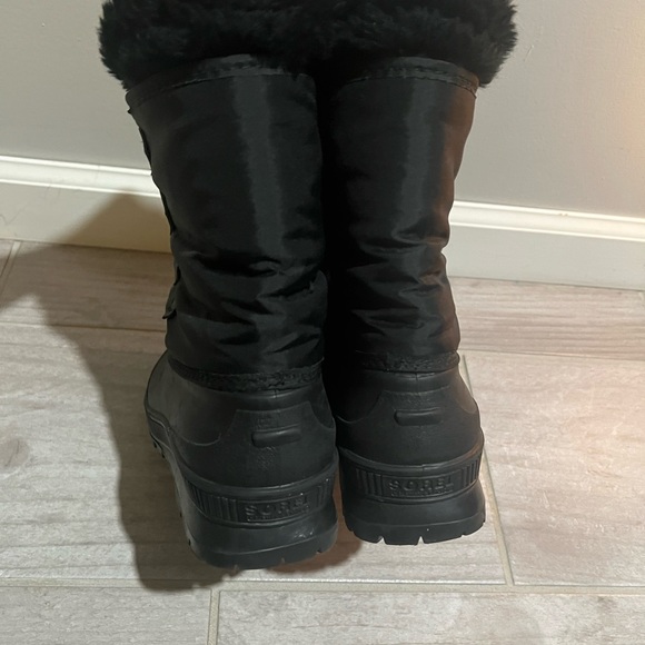 SOREL Black Snow Boots  Women’s Size 8 - Picture 13 of 16